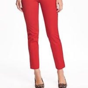 Old Navy Pixie Pants in red